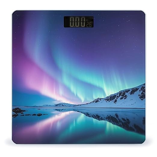 Northern Lights Smart Scale for Body Weight Accurate Bathroom Scale with LED Display Digital Weight Scales Weighing Machine High Precision Scales for Bath Home