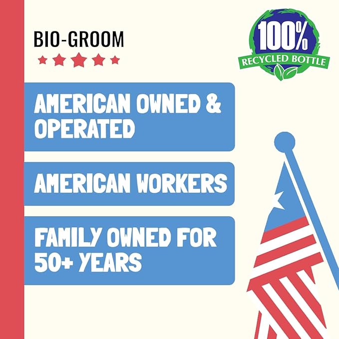 Bio-Groom So-Gentle Hypoallergenic Dog Shampoo - Tearless Cat &amp Dog Bathing Supplies Puppy Shampoo for Gentle Skin Cruelty-Free Made in USA Tear-Free Dog Products - 1 Gallon