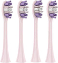 Electric Toothbrush Replacement Brush Heads - Compatible for SEAGO S2/S5/S10/SK2(4 Pink Toothbrush Heads)
