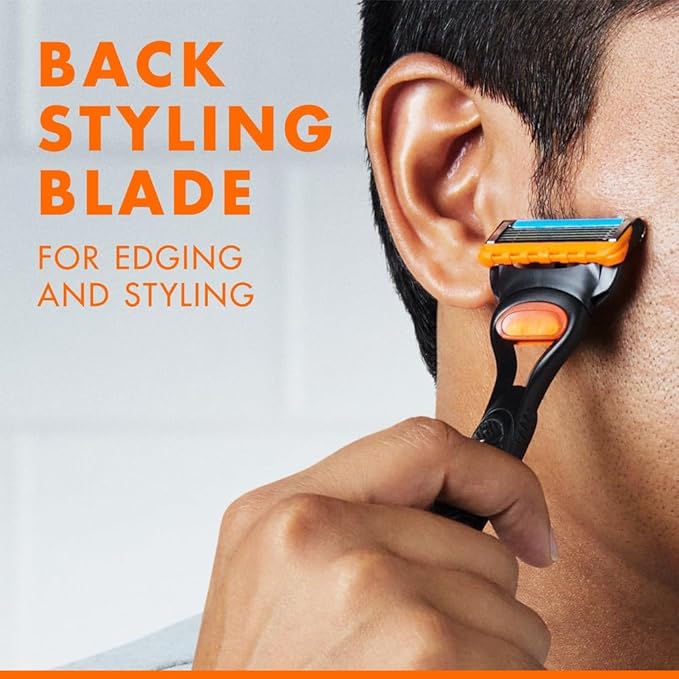 Gillette Fusion5 Razor Blades for Men with 5 Anti-Friction Blades for A Shave You Barely Feel