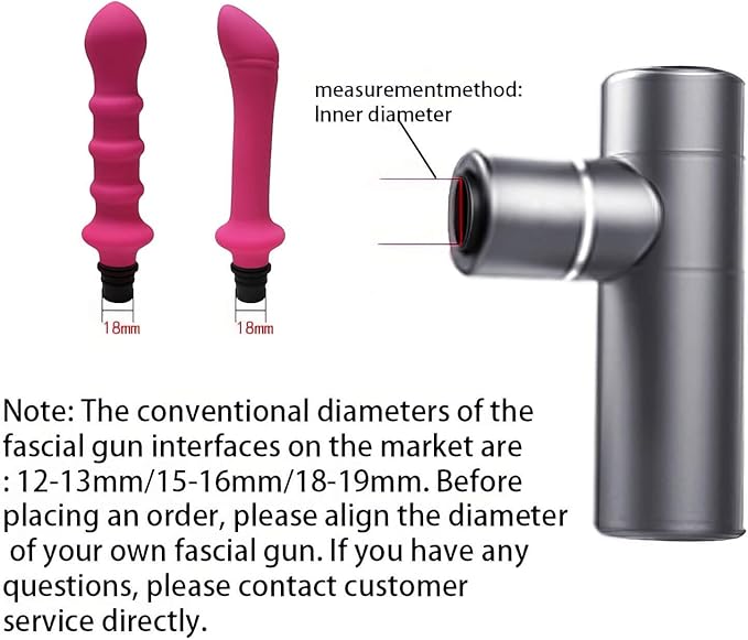 Massage Gun AttachmentsSilicone Massage Gun HeadsDeep Tissue Percussion Trigger Point Massage Replacement Head Plug and Play Comfort Tools (Color : B Size : 15MM-16MM)