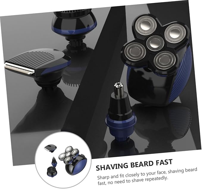 Electric Trimmer USB Shaver for Men Portable Beard Nose Hair Grooming Kit Fast Shaving for Home Use