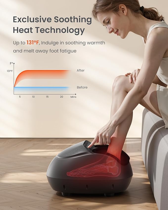 RENPHO Foot Massager and Massage Gun Deep Tissue with 6-12mm Adjustable Amplitude