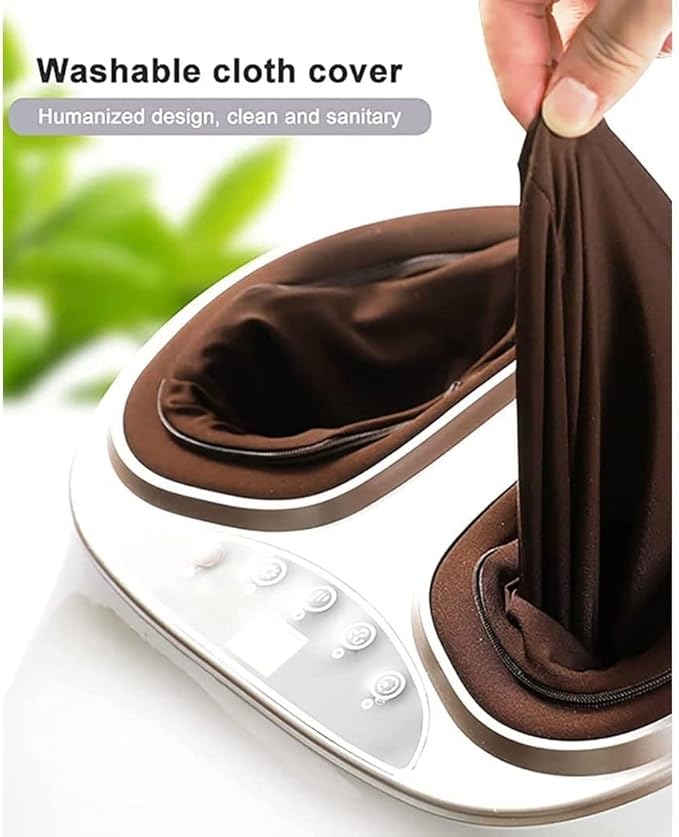 Foot Massager Foot Massager Machine with Heat Foot Massagers for Neuropathy Pain and Circulation Plantar Fasciitis Massager for Home Use (Color : Silver)