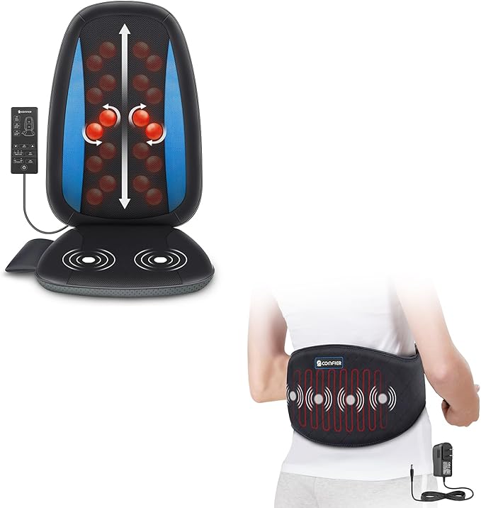 COMFIER Heating Pad &amp Shiatsu Back Massager