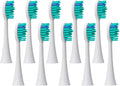 Brush Heads Compatible for with Philips Sonicare Tips Soft Dupont Nozzles Vacuum Sealed Packaged Hx3/6/8/9 Series General(10pcs Bluegreen)