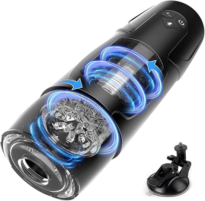Upgraded Blowjobob Machine for Man 7 Thrusting &amp Rotating 7 Modes Sucking with Massager Automatic Mastusbafor Male Masterburbatar Hands Free Automatic Tight Sleeve Hoodies L87