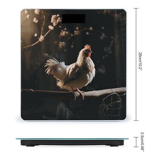 Chicken on A Branch Bathroom ScaleHighly Accurate Digital Weighing Machine for People Bright LED Display Weight Scale for The Aldult Home Use