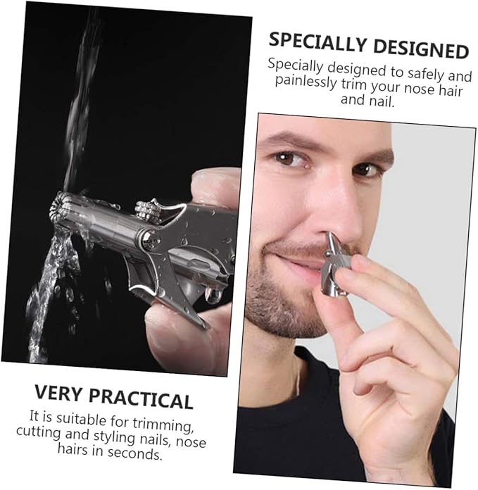 3sets Practical Nose Hair Trimmer for Men Women No Battery Needed Safe and Painless