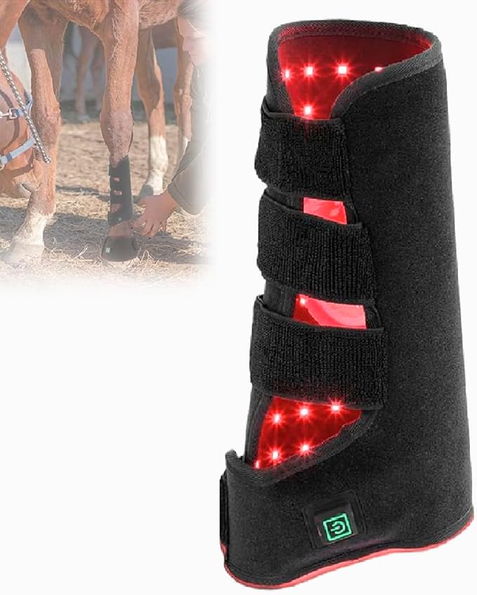 LED Red Light Therapy Device Portable Deep Light Therapy Wearable Portable Infrared Red Light Therapy for Horse Muscle RecoveryLeft