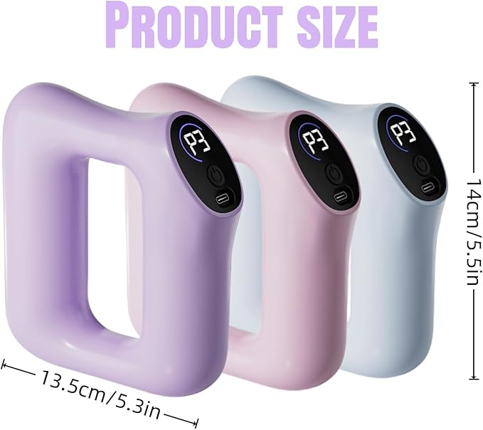 Multifunctional Full-Body Fascia Ring Ergonomic Electric Fascia Massager Deep Tissue Vibration Portable Design for Full-Body Fat Burning &amp Shaping(Pink)