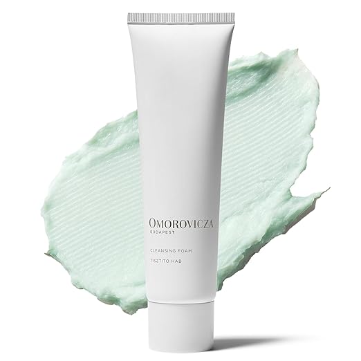 Omorovicza Cleansing Foam (5.1 oz) Sensitive Skin Face Wash Sulfate-Free Face Foaming Cleanser with Copper Gluconate &amp Apple Pectin Gently Purifies Hydrates &amp Respects Skin Barrier