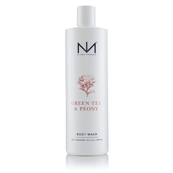 Niven Morgan Green Tea and Peony Body Wash 16 Fluid Ounces
