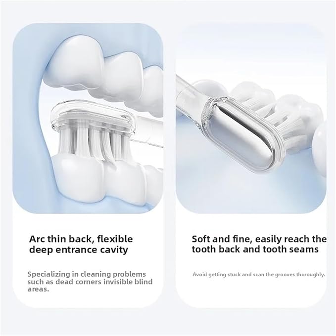 Compatible for Laifen Electric Toothbrush Head LFTBO1-S LFTB01-P ABS LFTB01-A Oscillation &amp Vibration(Standard Clean x3)