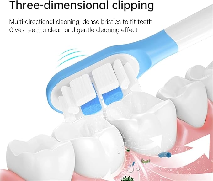 Compatible for XIAOMI MIJIA Replacement Brush Heads - T300/T500 Sonic Toothbrush Dupont Soft Bristle Silicone Nozzles(4 bj Pink)