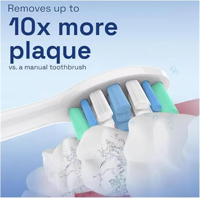 Replacement Toothbrush Heads Compatible for with Philips Sonicare Electric Brush Head 1100 2100 4100 4300 5100 5300 6100 6500 Etc(12pcs)