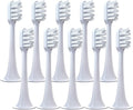 5 PCS Replacement Toothbrush Heads Compatible for T300 T500 Sonic Electric Teeth Brush Soft Teethbrush Nozzles(10 White Soft)