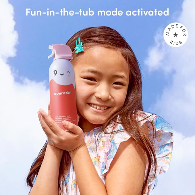 Evereden Kids Cloud Body Wash Duo - Gentle Nourishing Toddler Body Wash for Delicate Skin Coconut Splash &amp Juicy Citrus Scents Creamy Hydrating Formula 2 Pack (6.7 fl oz Each)