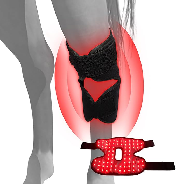 Red Light Therapy for Horses Hind Knee 660nm 850nm Infra-Red Wrap 15mins Auto Timer for Equine Pain Relief Muscle Recovery Right