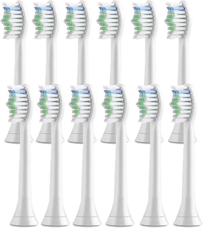 Compatible for 8-18pcs Toothbrush Replacement Heads Soft(12PCS L)