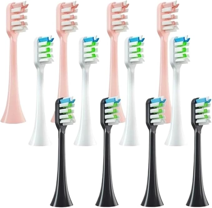 Replacement Brush Heads Compatible for X3 X5 V1 X3U 5-10pcs Bristle Electric Toothbrush Sealed Packed(5pink)