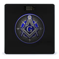 Masonic Faith Hope and Charity Freemason Sign Art Smart Square Scale with Digital Display for Bathroom Scale