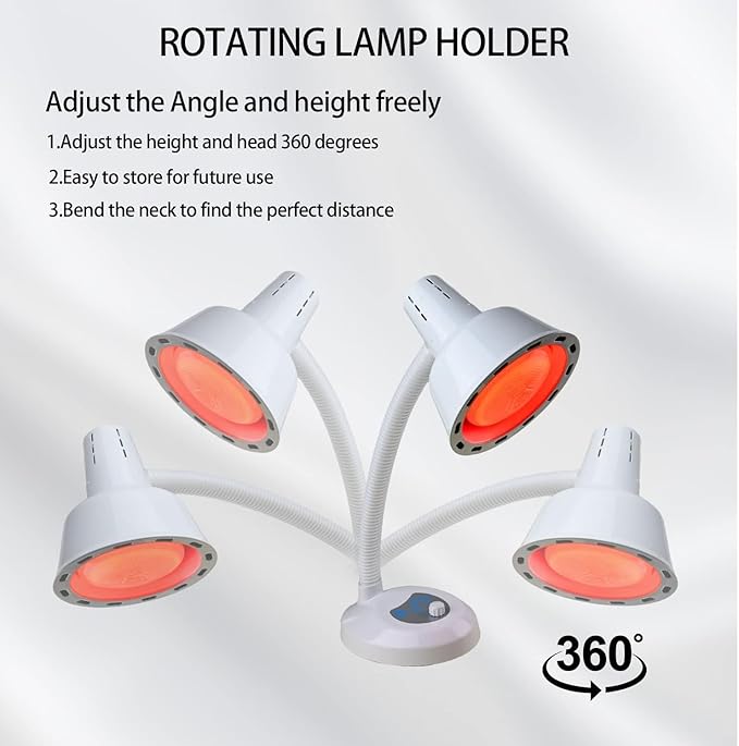 Red Lights Therapy Lamp660nm Red Light850nm &amp 940nm Infrared Light Therapy for Body Pain and Skin Vitality
