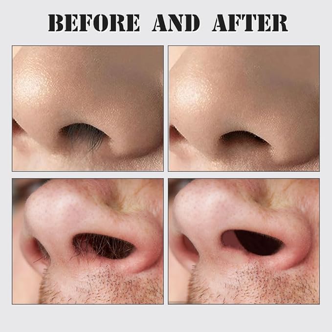 2 in 1 Nose Hair TrimmerMini Double Sided Portable Nasal Hair CutterManual 360° Rotating Nose Hair Remover Tools for Men and Women /1634 Blue
