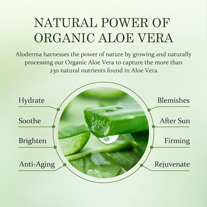 Aloderma Aloe Shower Set - Nourishing Body Wash Oil Controlling Facial Cleanser - Hydrating Light Moisturizing