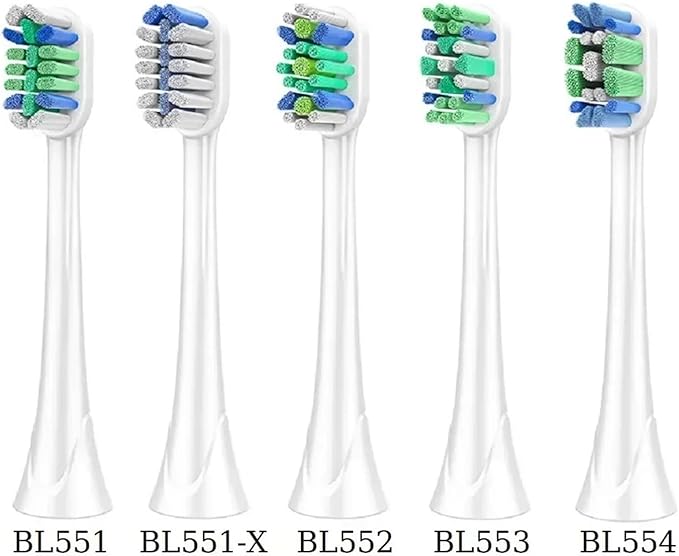 4 PCS Electric Toothbrush Replacement Head Tooth Brush HeadsCompatible for HX3/6/9 Series(BL552)