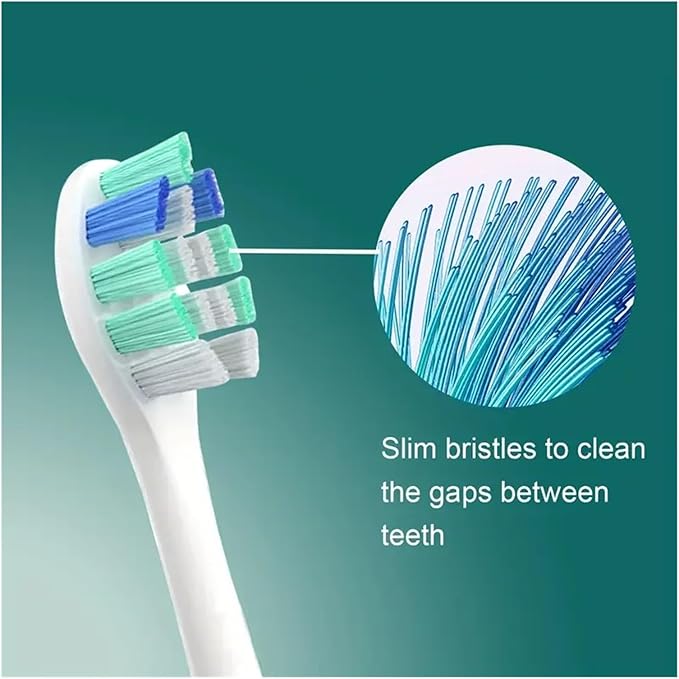 4-16pcs Replacement Toothbrush HeadsCompatible for Philips Electric Brush Head 1100 2100 4100 4300 5100 5300 6100 6500(8pcs)