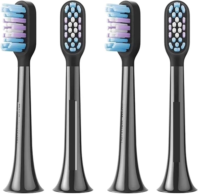 2/4 PCS Compatible for T501/T501C Electric Toothbrush Head(4pcs Black)