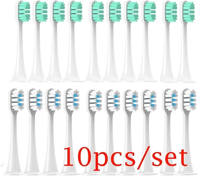 Hot Replacement Brush HeadsCompatible for Xiaomi Mijia T300/T500/T700 for Electric Toothbrushes with Caps Sealed Package Soft(4White)