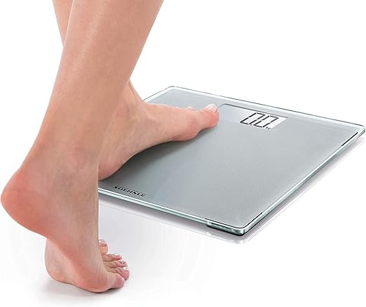 Soehnle Style Sense Compact 300 Bathroom Scales Compact Digital Weighing Scales Scales for Body Weight with Easy-to-Read LCD Display Extra-Flat Body Weight Scale Ideal for Small Bathrooms