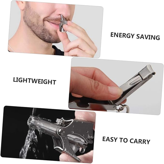 3sets Practical Nose Hair Trimmer for Men Women No Battery Needed Safe and Painless