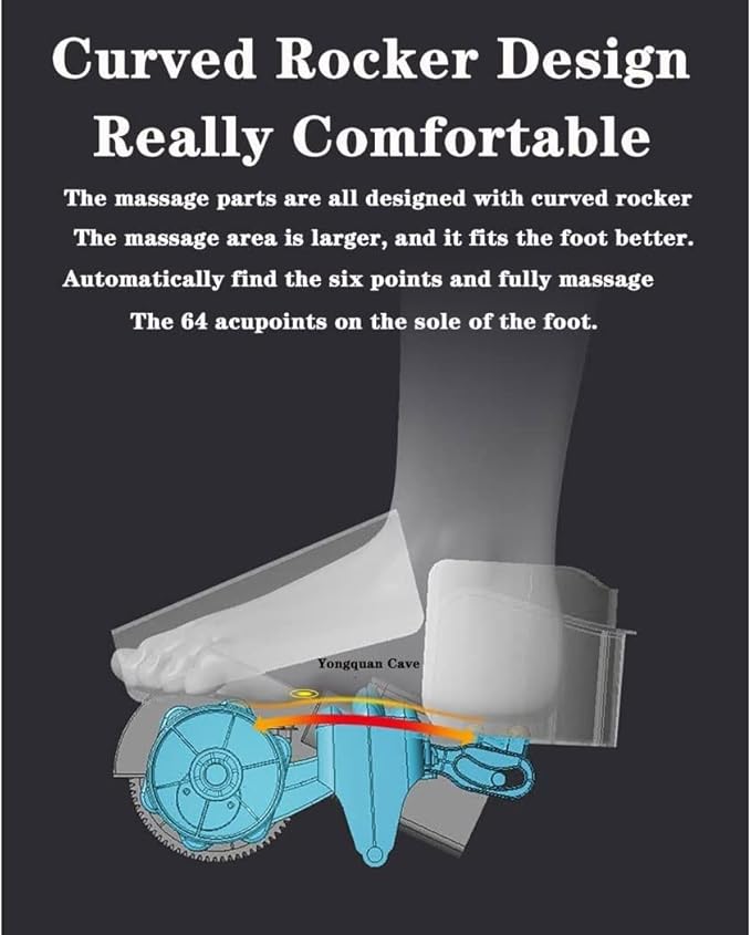 Foot Massager Machine Deep Kneading Massager Delivers Relief for Tired Muscles and Plantar Multi-Level Settings &amp Adjustable Intensity for Home or Office Use (Color : White)