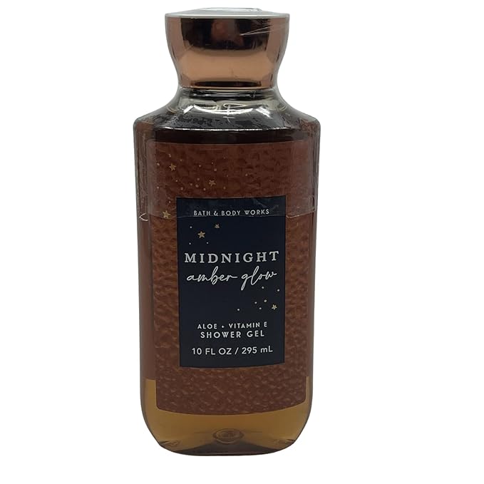 Bath &amp Body Works MIDNIGHT AMBER GLOW Body Wash &amp Shower Gel and MIDNIGHT AMBER GLOW Daily Nourishing Body Lotion