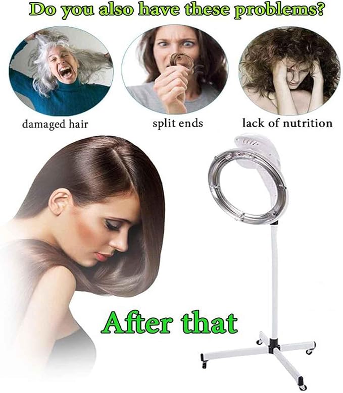950w Hood Dryers for HairdressingHair Salon Colour ProcessorHood Dryers for HairdressingTemperature &amp Height AdjustableHair CareCold HotHair DyeingIncite OilPermStanding Hair Dryer