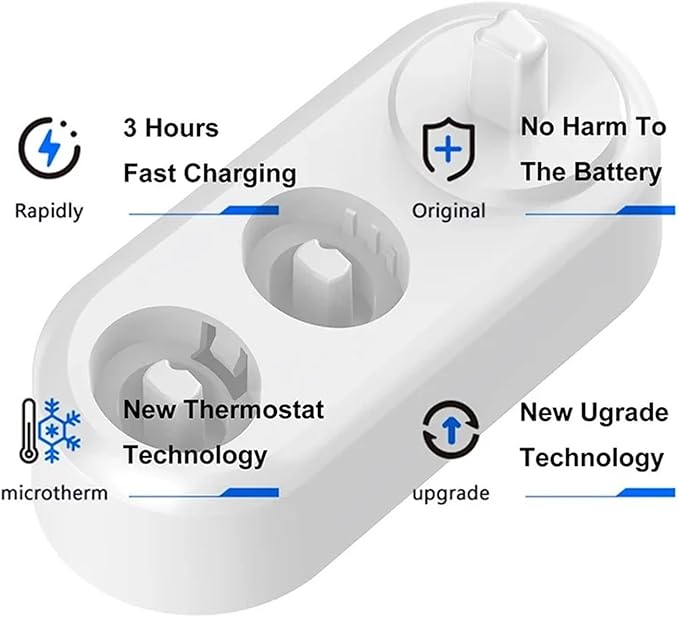 Electric Toothbrush Replacement Charger Base Inductive Charger Compatible for Oral B Toothbrush D12/D16/D100/P4000/P2000/PRO/IO3/IO5(USB 1)