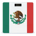 Flag of Mexico Scale for Body Weight High Precision Digital Weight Scales with LCD Display Anti-Slip Sturdy Slim Tempered Glass Bathroom Scale for Home Use