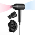 TYMO Diffuser Hair Dryer Blow Dryer - 300 Million Ionic Hairdryer with Diffuser &amp Comb Attachment for Curly Hair Professional Blowdryer for Women Cool Air Button Small Travel Lightweight Black