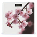 Tempting Cherry Blossoms Scale for Body Weight Anti-Slip Digital Bathroom Scale Sturdy Toughened Glass Weighing Scales High Precision Safe Rounded Corners Smart Scales