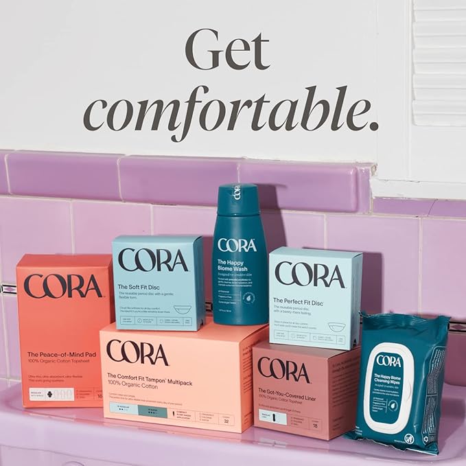 Cora Organic Feminine Care | Applicator and Non-Applicator Tampon Packs | Ultra-Absorbent Unscented Natural Non-Toxic | 72 Regular 72 Super 72 Super Plus Tampons | Bundle Pack