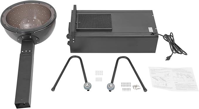 Professional Standing Hair Dryer Steamer with Hood 1200W Floor Model Salon Equipment 3 Adjustable Temperature and Timer Portable Standing Dryer w/Wheels for Home and Salon