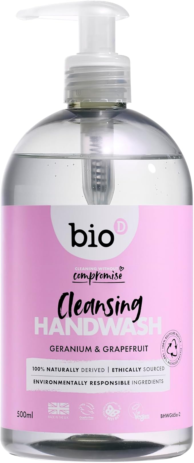 Bio-D 500 ml Geranium Hand Sanitiser