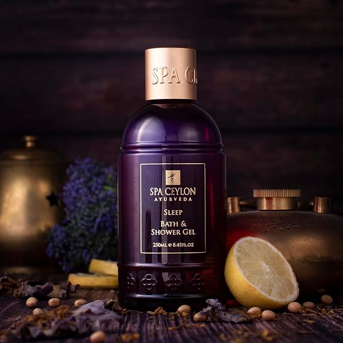 SPA CEYLON SLEEP Bath &amp Shower Gel | Mild Cleansing Formula | Calming &amp Relaxing | Nourishes Skin | 100% Vegetarian | Suitable for all skin types