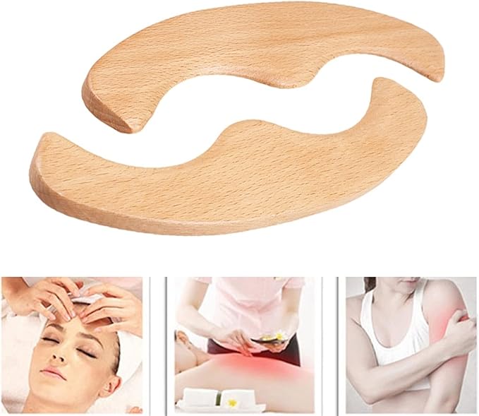 MOBYAT Multifunctional Back Scraper Wood Massager Massage Scraping Stick Gua Sha Scraper Fat Burner Back Shoulder Massage Slimming 1Pcs