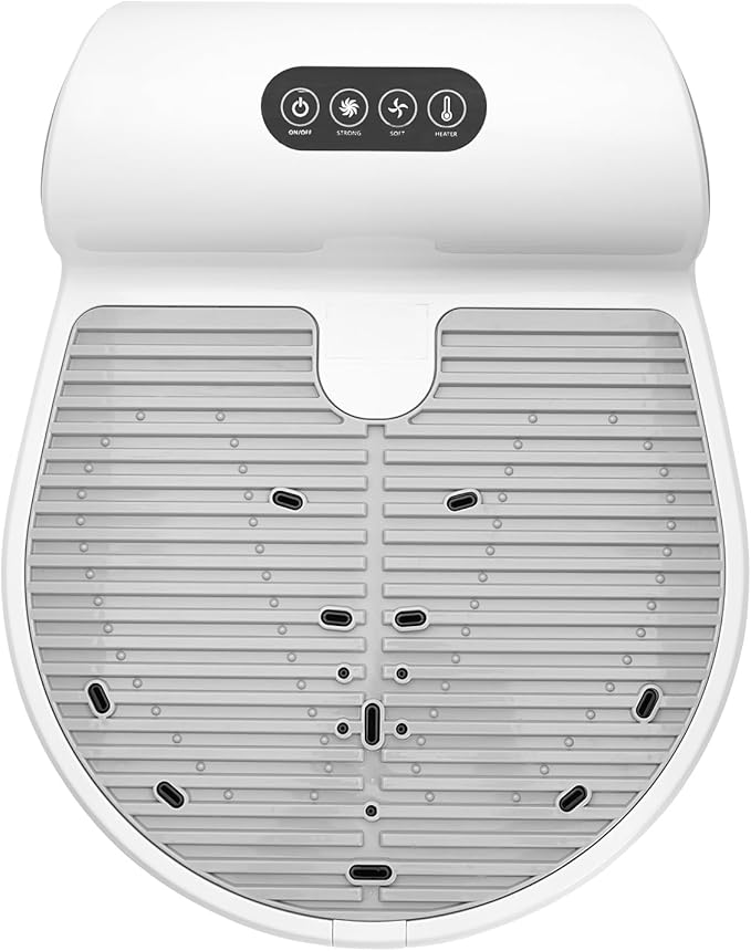 Bathroom Full Body Dryer Negative Ion Waterproof Blow Body Dryer with Adjustable Temper Shower Dryer with Pre-Warm Anti-Slip Foot Pad and Intelligent Touch Screen(Touch Screen Body Dryer)