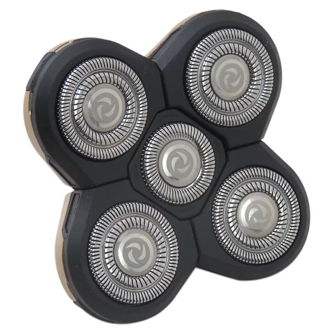 6 Head Shaver Head Replacement Shaving Head for XR1600 XR7000 RX5 RX7 Bald Head Easy to Install Electric Shaver Head