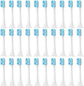 Compatibility for T500/T500C Replacement Toothbrush Heads for T500 Soft Bristle Brush Adult Portable Man Woman(Blue -30pcs)